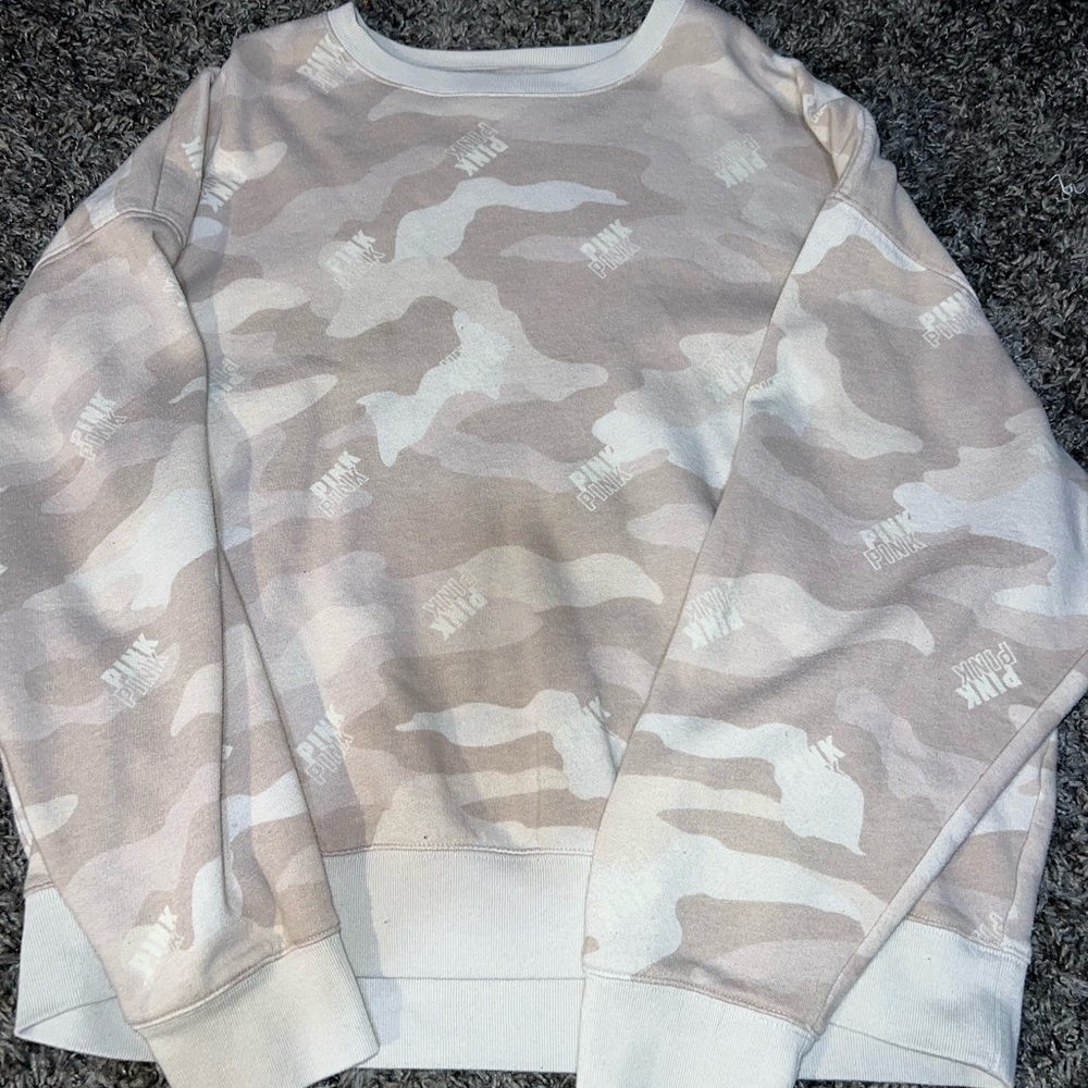 PINK nude cami crew neck